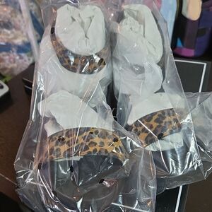 MIA Lydya Leopard Print Sandals 7.5 Women New In Box